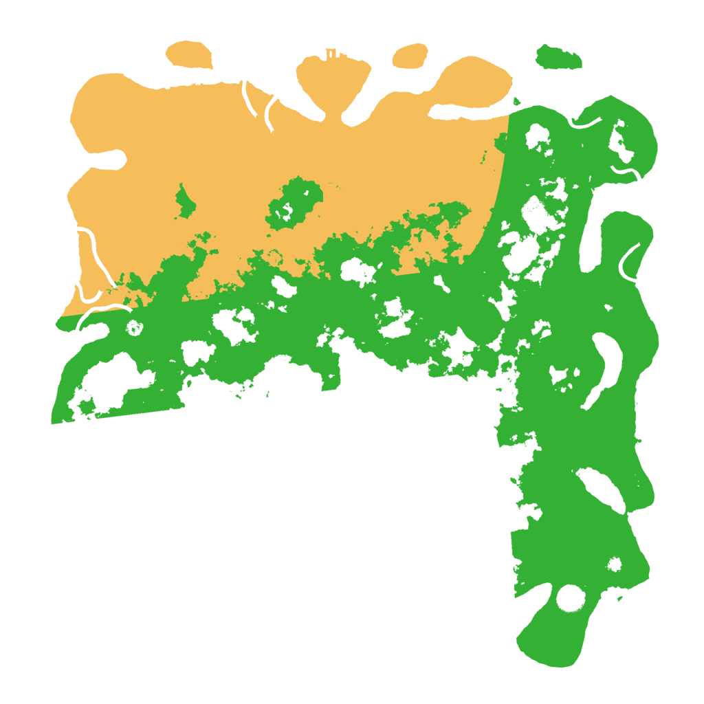 Biome Rust Map: Procedural Map, Size: 4500, Seed: 713666