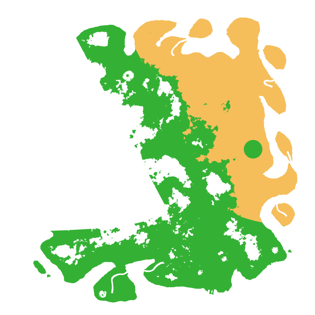 Biome Rust Map: Procedural Map, Size: 4500, Seed: 555447