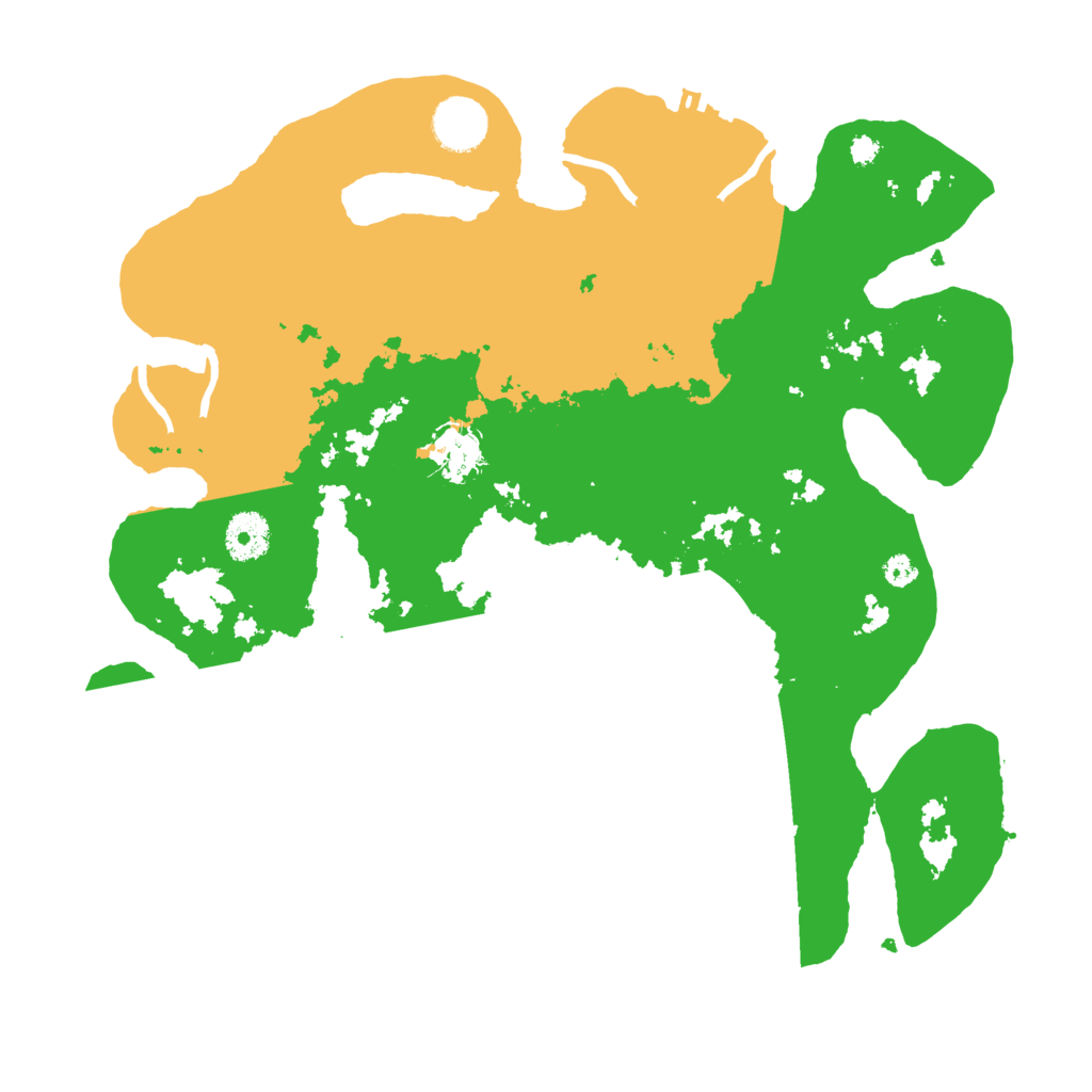 Biome Rust Map: Procedural Map, Size: 3500, Seed: 80095739