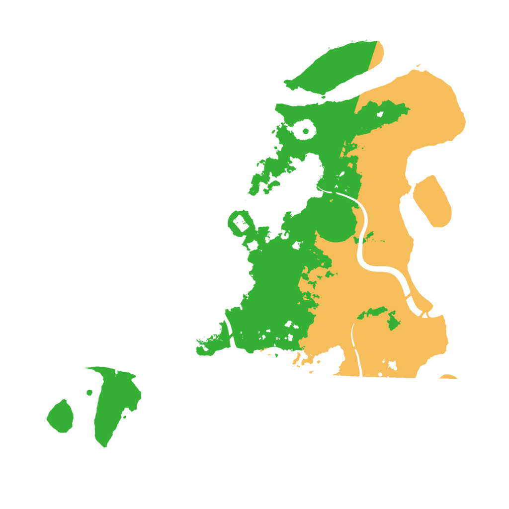 Biome Rust Map: Procedural Map, Size: 3500, Seed: 14310887