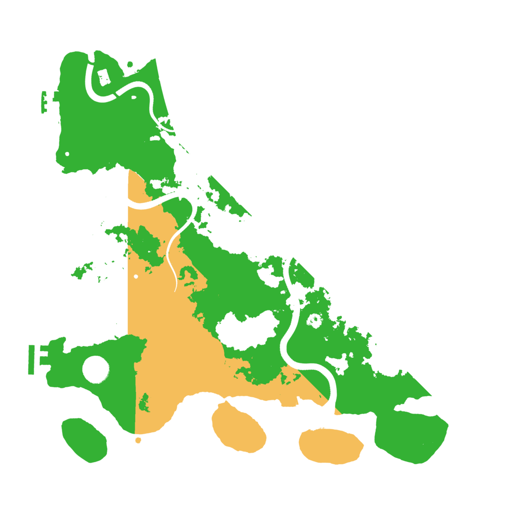 Biome Rust Map: Procedural Map, Size: 3500, Seed: 16035196