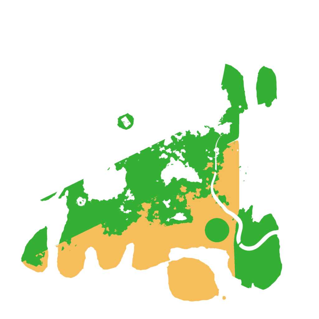 Biome Rust Map: Procedural Map, Size: 3500, Seed: 57592686
