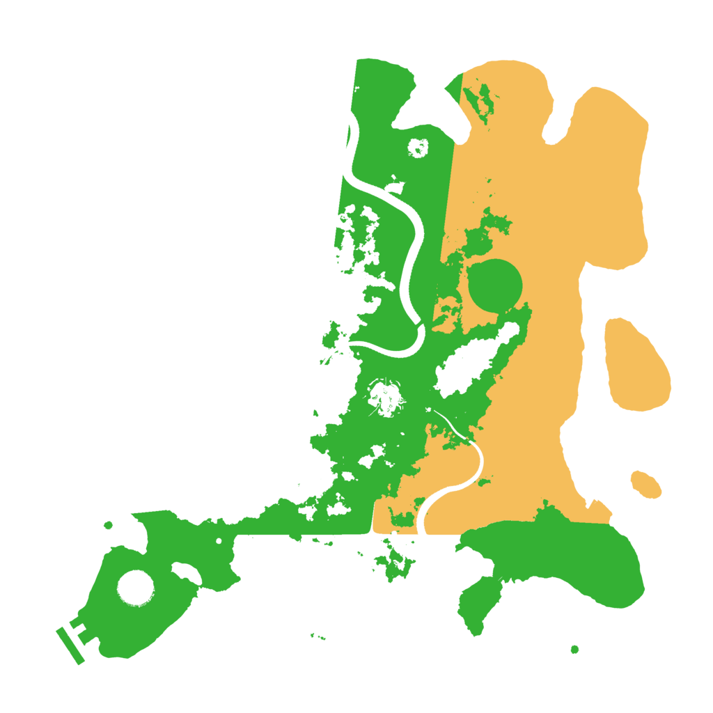 Biome Rust Map: Procedural Map, Size: 3500, Seed: 72022093