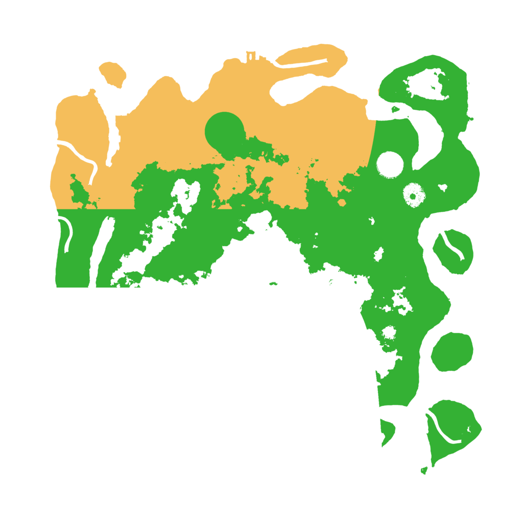 Biome Rust Map: Procedural Map, Size: 3500, Seed: 1092531259