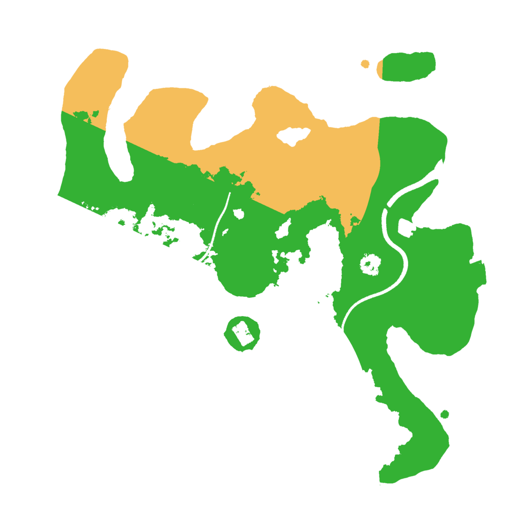 Biome Rust Map: Procedural Map, Size: 2500, Seed: 70000