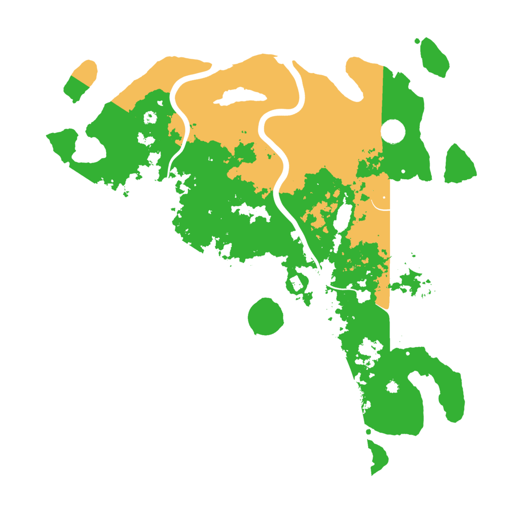 Biome Rust Map: Procedural Map, Size: 3900, Seed: 1235325