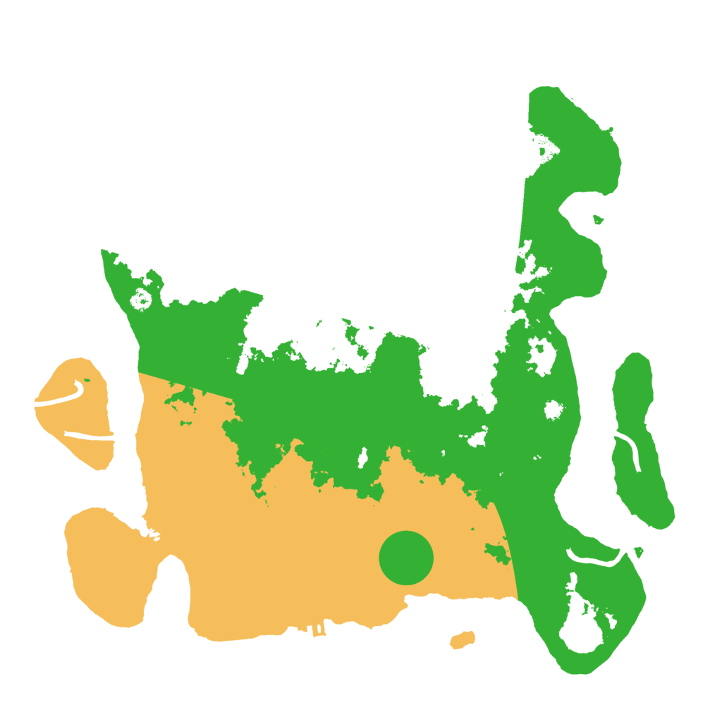 Biome Rust Map: Procedural Map, Size: 3500, Seed: 83270408