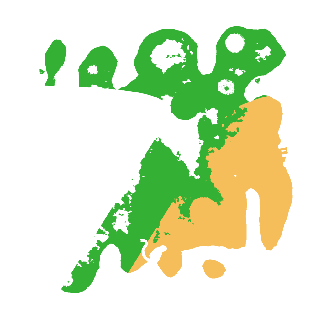 Biome Rust Map: Procedural Map, Size: 3000, Seed: 64061109