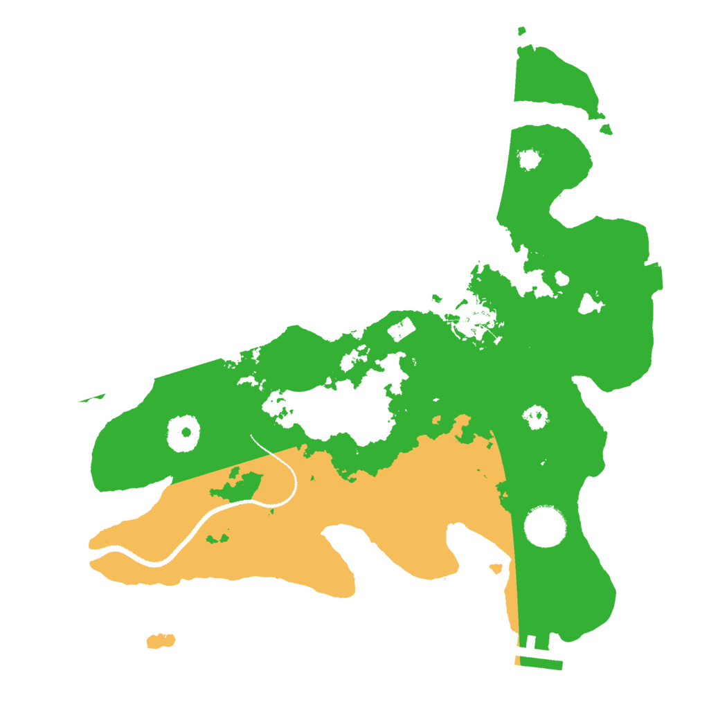 Biome Rust Map: Procedural Map, Size: 3000, Seed: 4216395