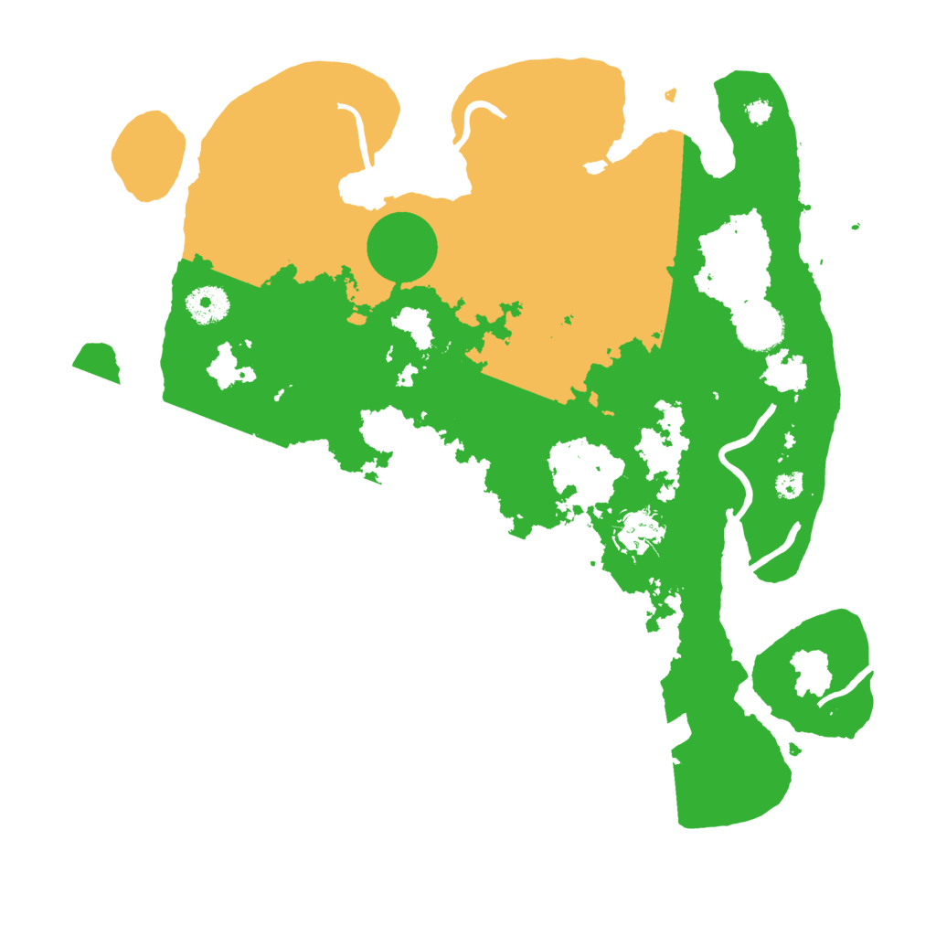 Biome Rust Map: Procedural Map, Size: 3500, Seed: 79818578