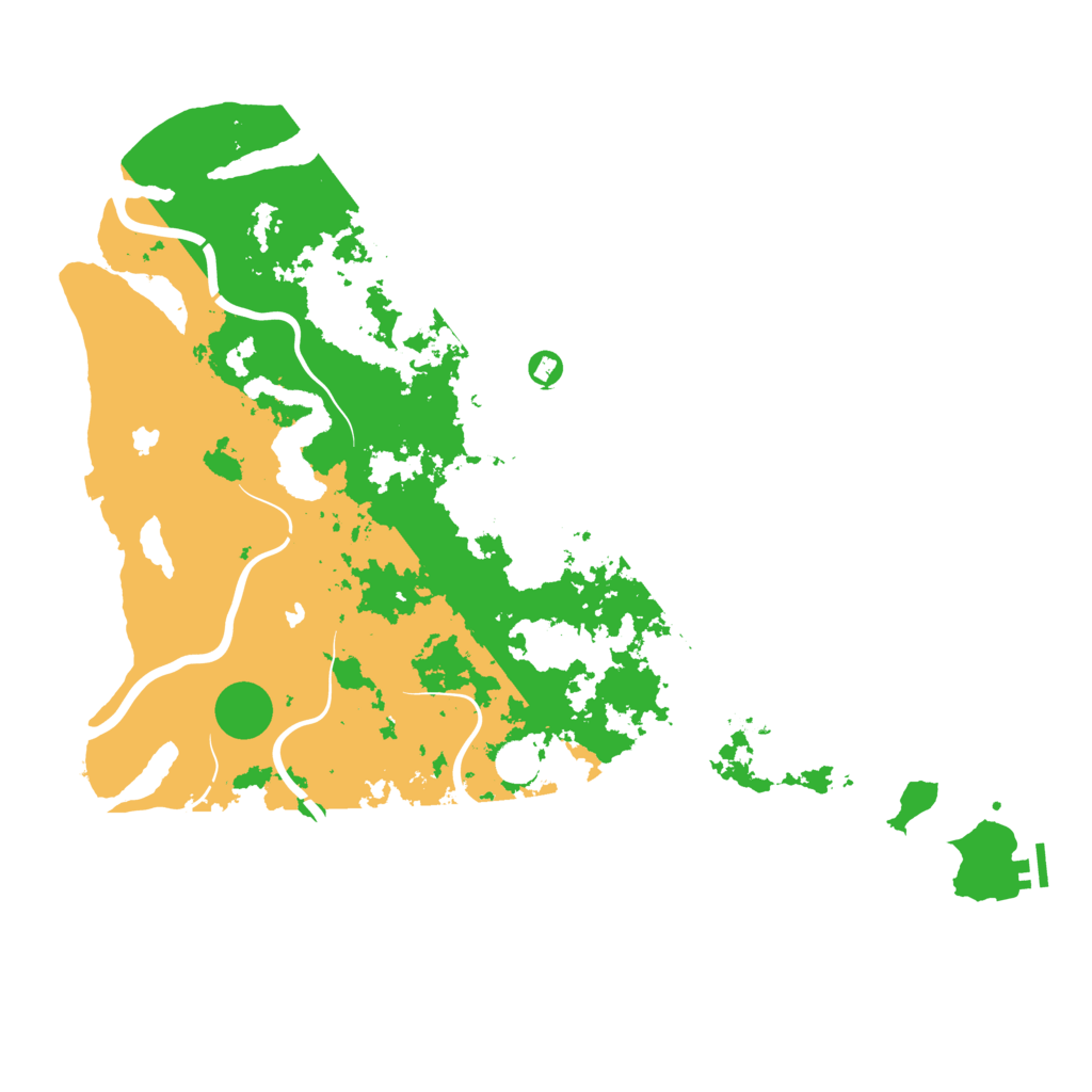 Biome Rust Map: Procedural Map, Size: 5000, Seed: 19357