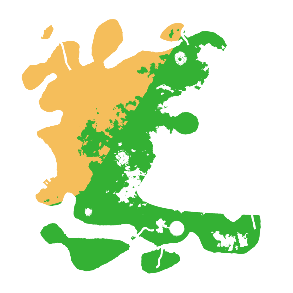 Biome Rust Map: Procedural Map, Size: 3500, Seed: 454199245