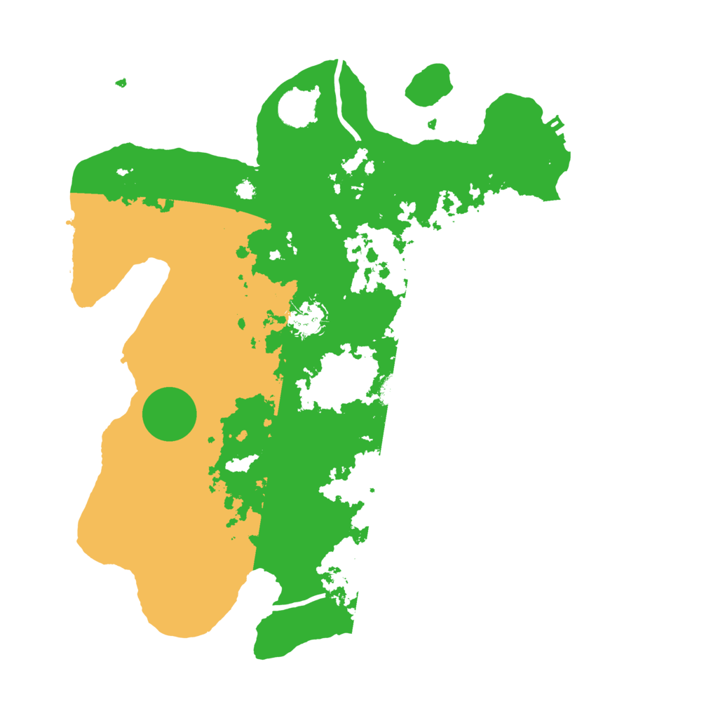 Biome Rust Map: Procedural Map, Size: 3500, Seed: 138397291