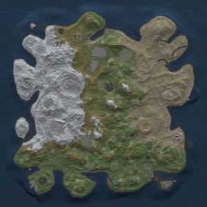Thumbnail Rust Map: Procedural Map, Size: 4000, Seed: 655345355, 19 Monuments
