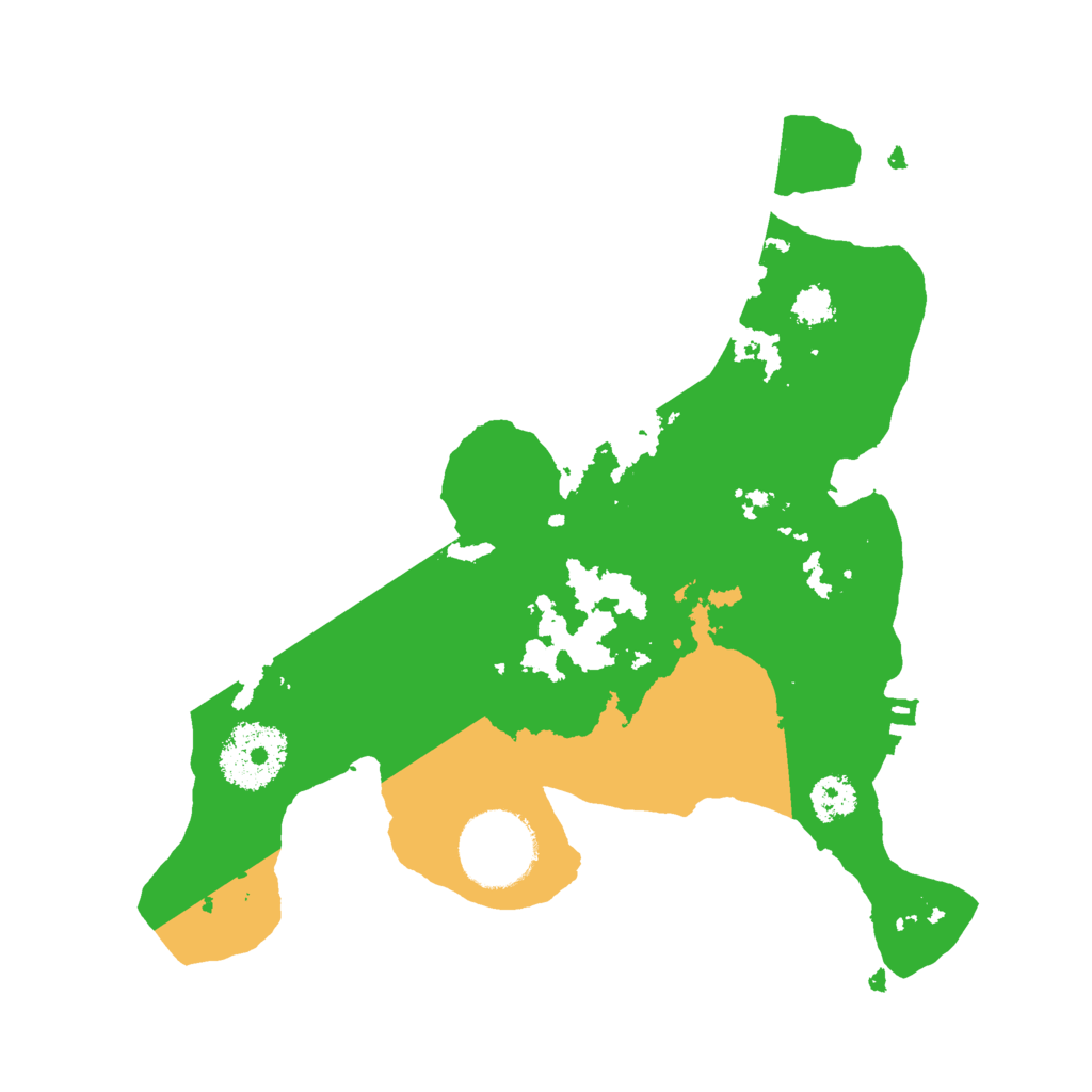 Biome Rust Map: Procedural Map, Size: 2500, Seed: 413393102