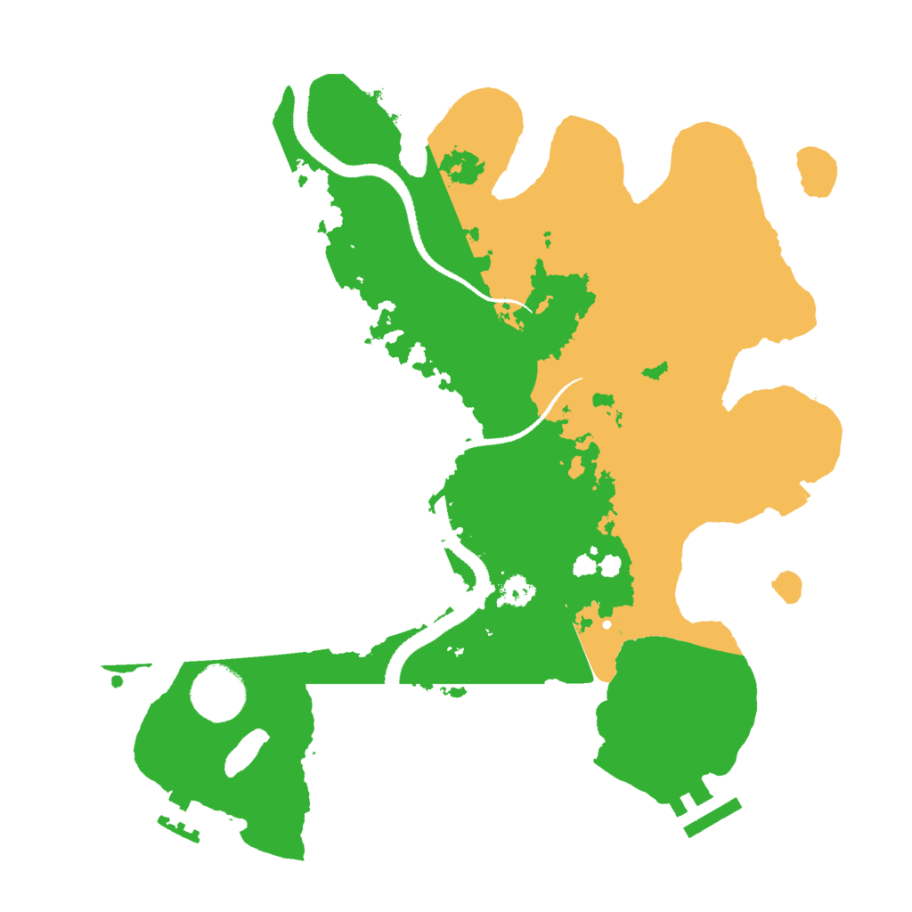 Biome Rust Map: Procedural Map, Size: 3000, Seed: 86545