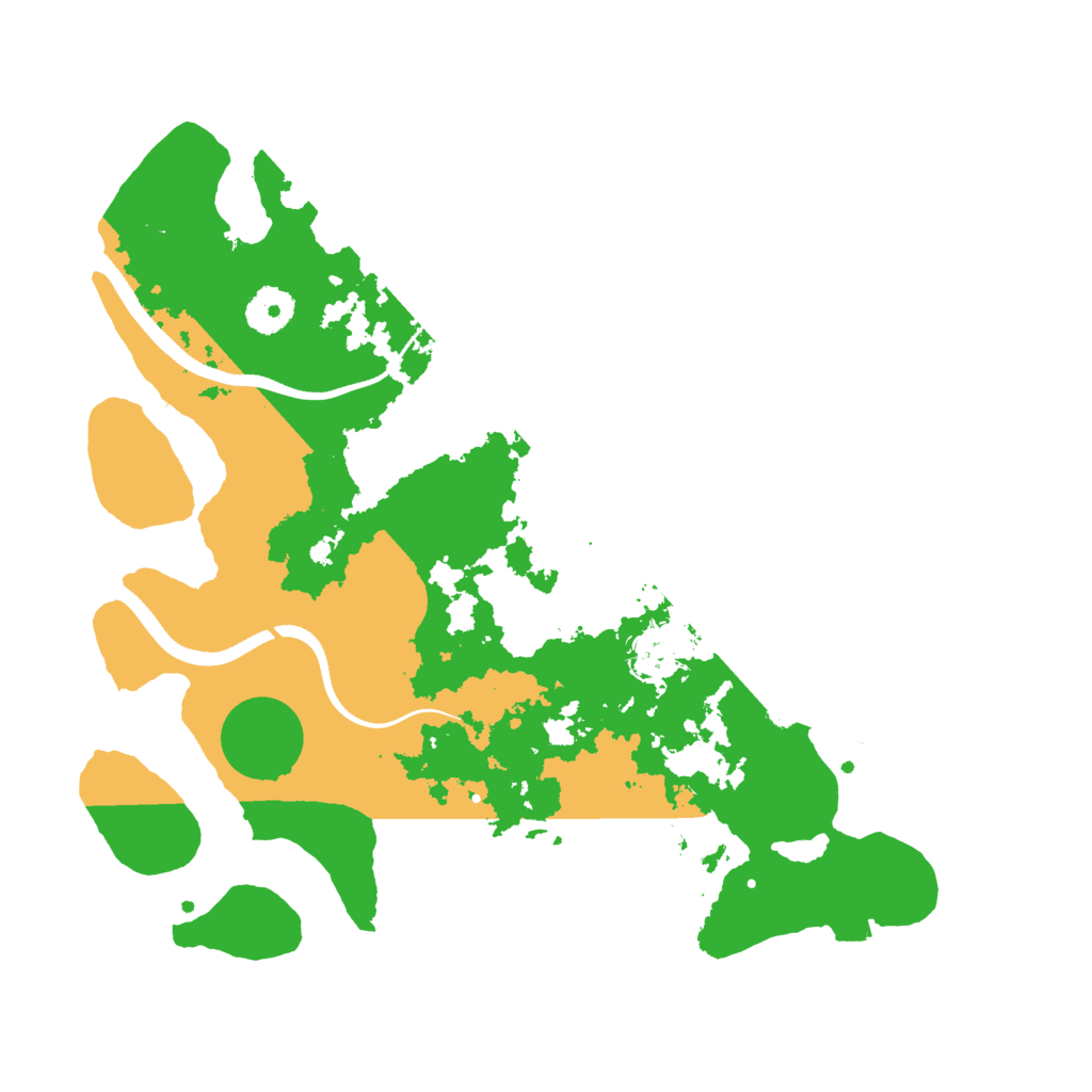 Biome Rust Map: Procedural Map, Size: 3500, Seed: 16546
