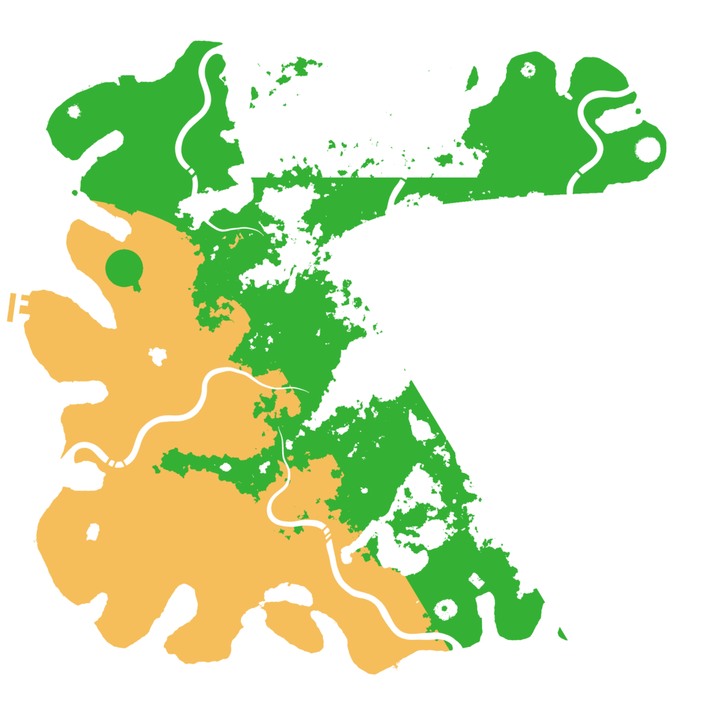 Biome Rust Map: Procedural Map, Size: 5000, Seed: 1039428407