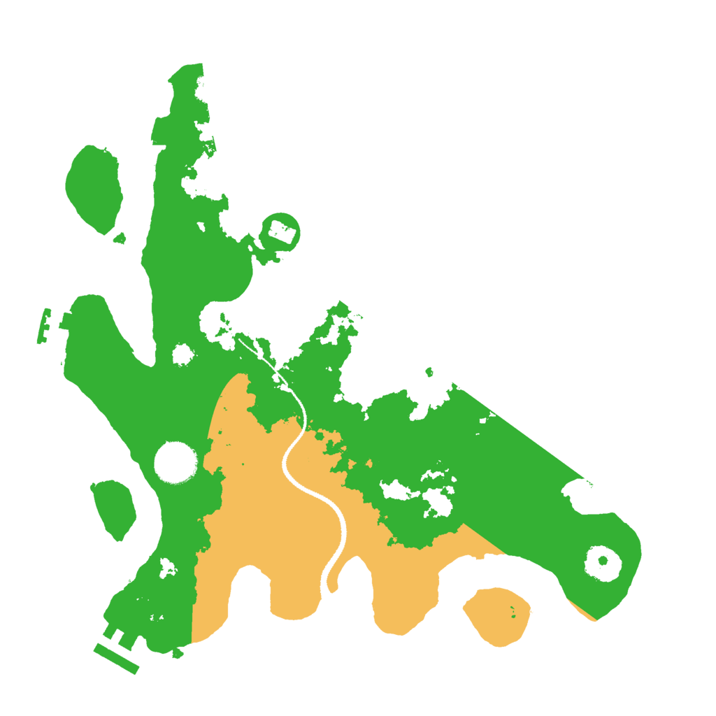 Biome Rust Map: Procedural Map, Size: 3000, Seed: 2423514