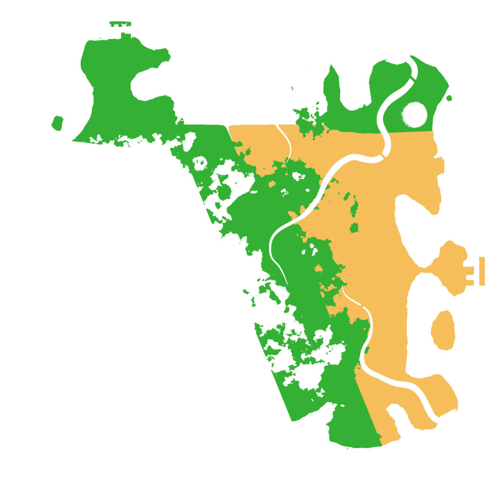 Biome Rust Map: Procedural Map, Size: 3500, Seed: 1676053652