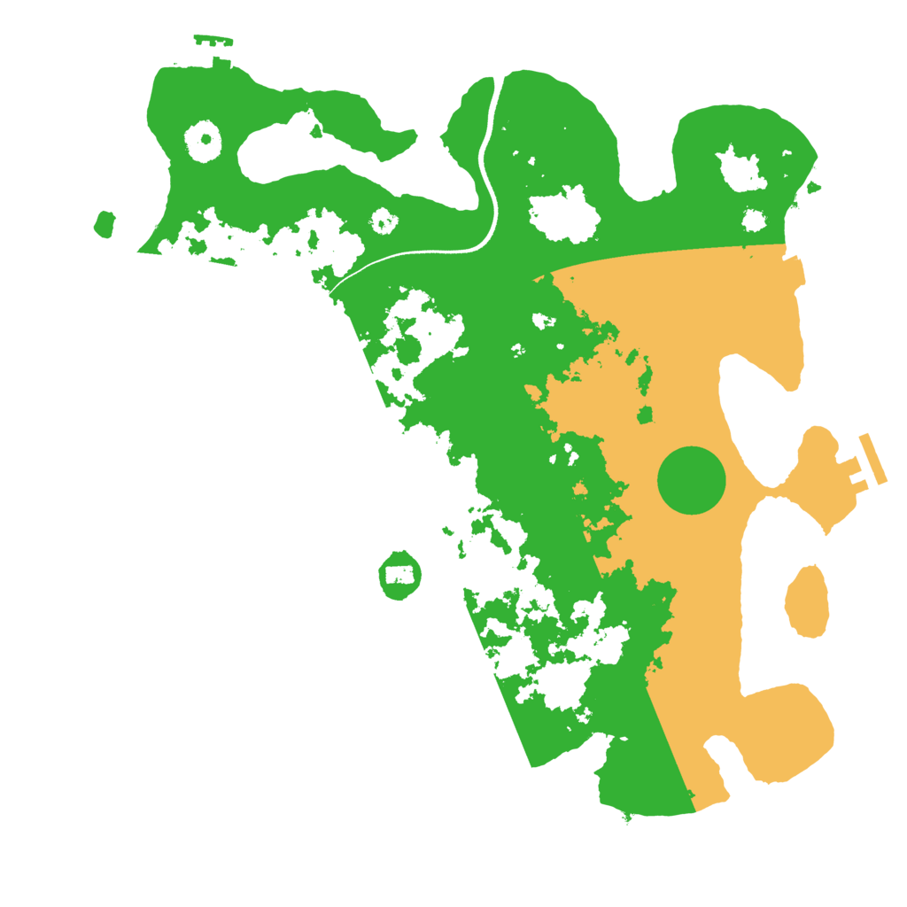 Biome Rust Map: Procedural Map, Size: 3500, Seed: 1676053652