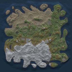 Thumbnail Rust Map: Procedural Map, Size: 4500, Seed: 2078386044, 20 Monuments