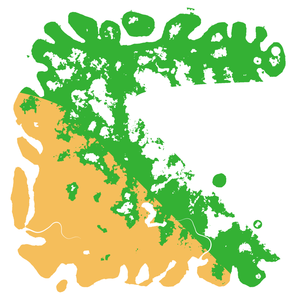 Biome Rust Map: Procedural Map, Size: 6000, Seed: 39054441
