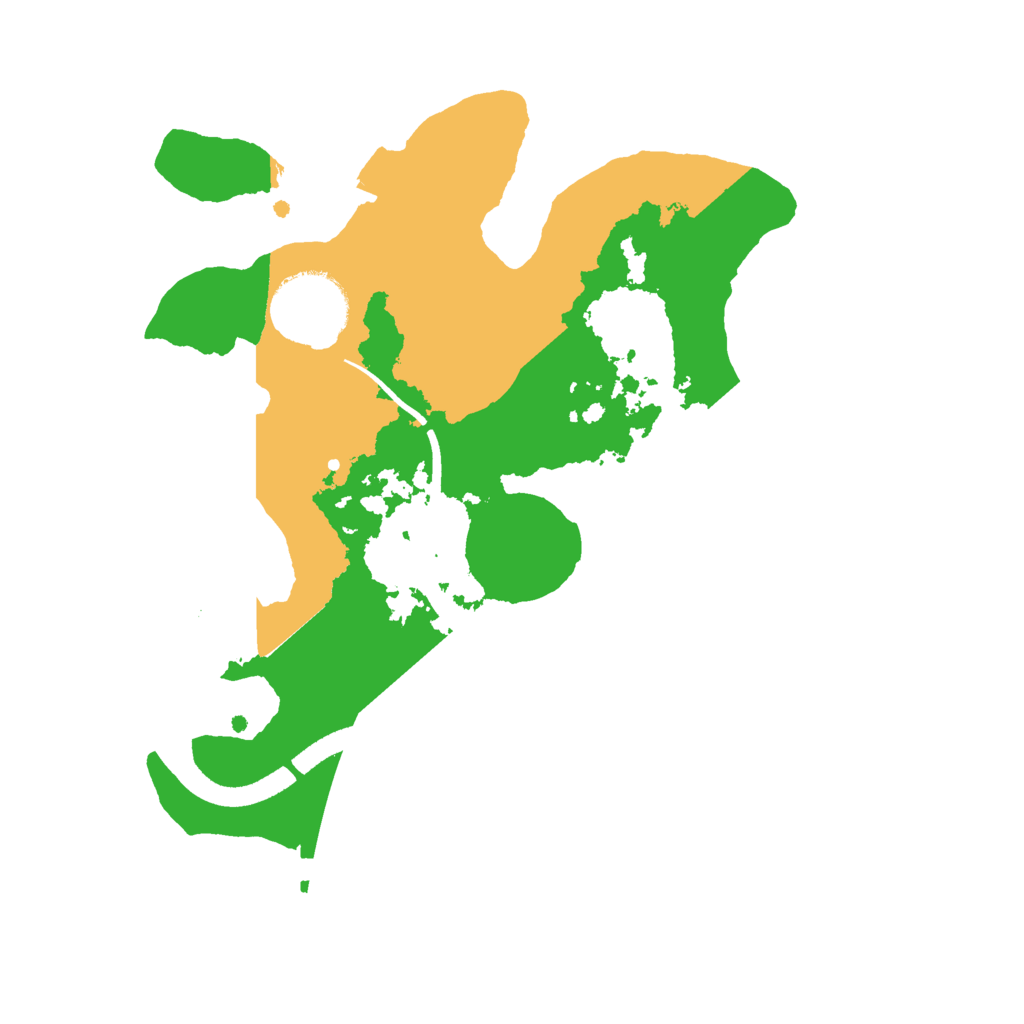 Biome Rust Map: Procedural Map, Size: 2500, Seed: 393243100