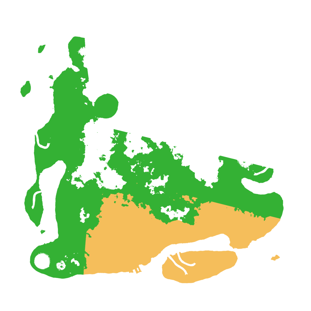 Biome Rust Map: Procedural Map, Size: 3500, Seed: 611056827