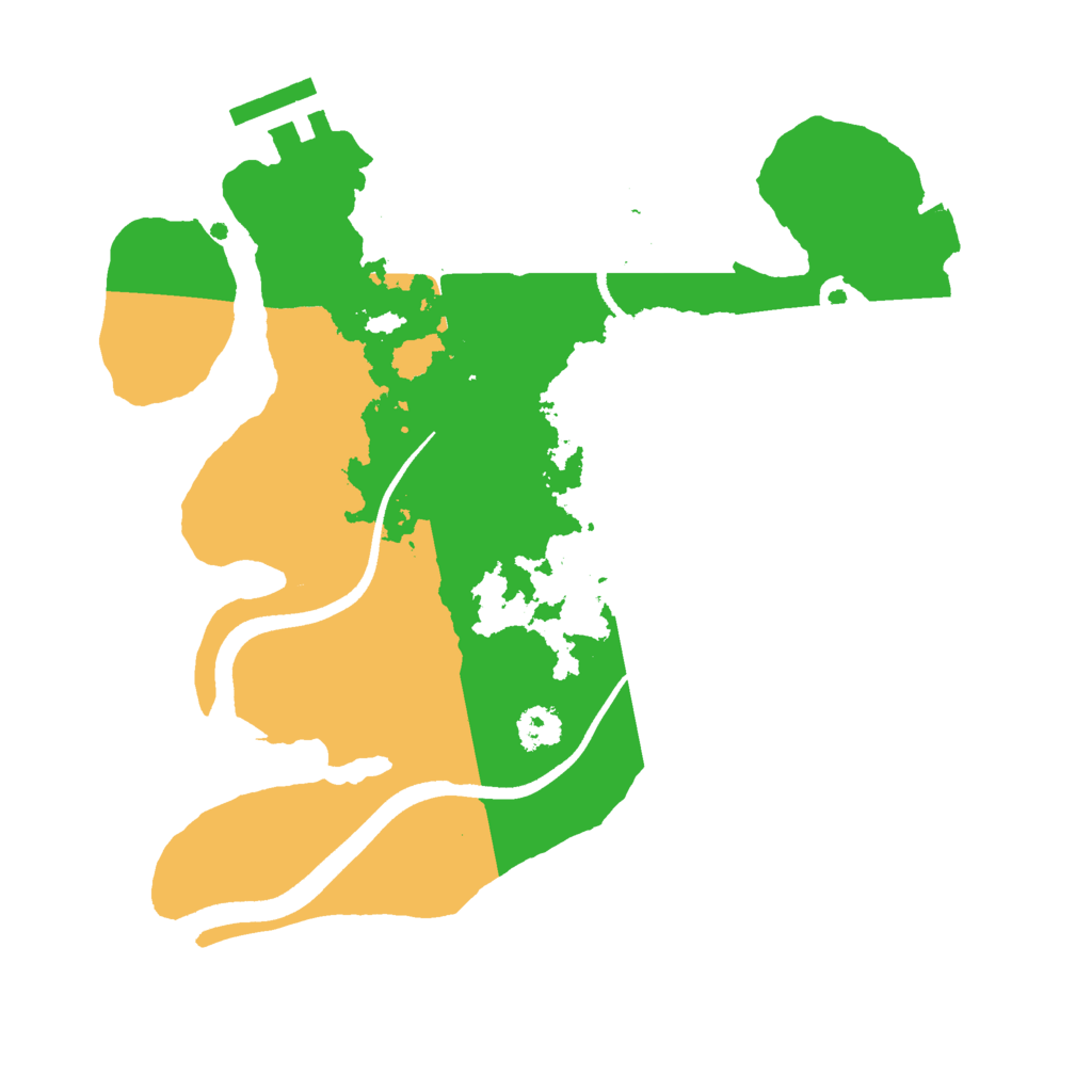 Biome Rust Map: Procedural Map, Size: 2500, Seed: 1023131128