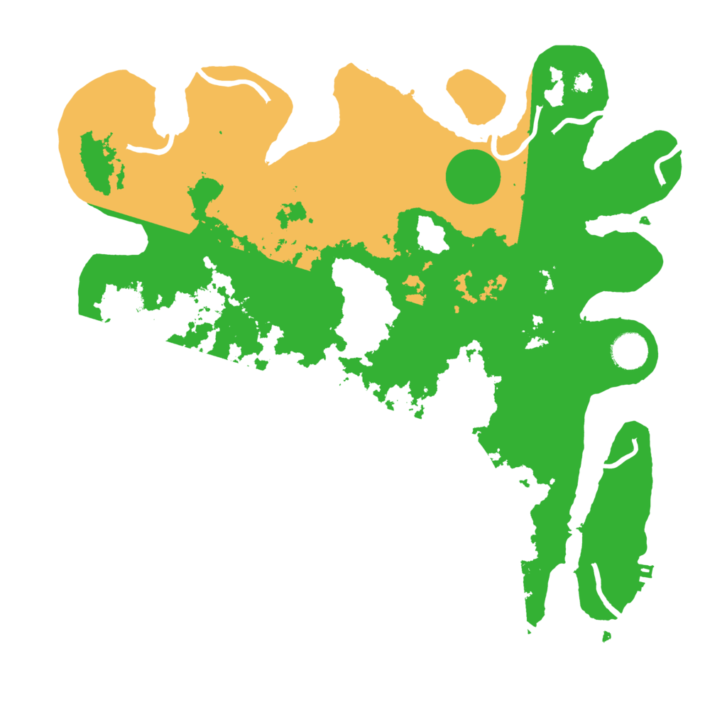 Biome Rust Map: Procedural Map, Size: 3500, Seed: 25460636