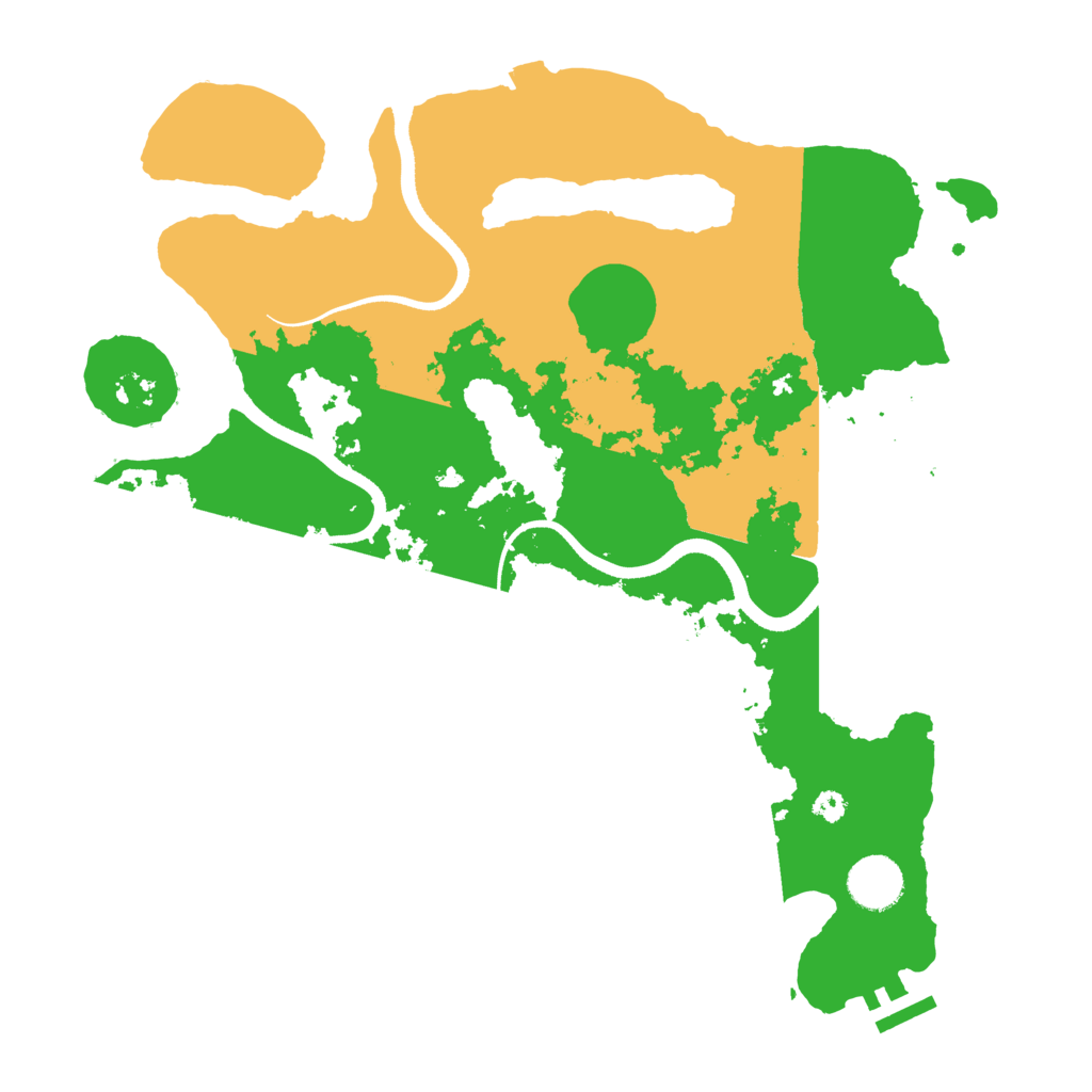 Biome Rust Map: Procedural Map, Size: 3500, Seed: 1067016240