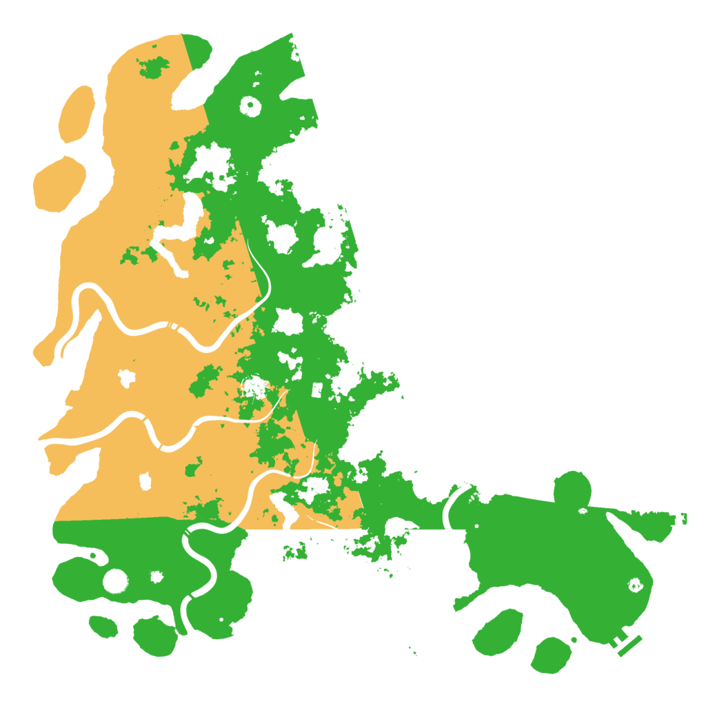 Biome Rust Map: Procedural Map, Size: 5000, Seed: 77858