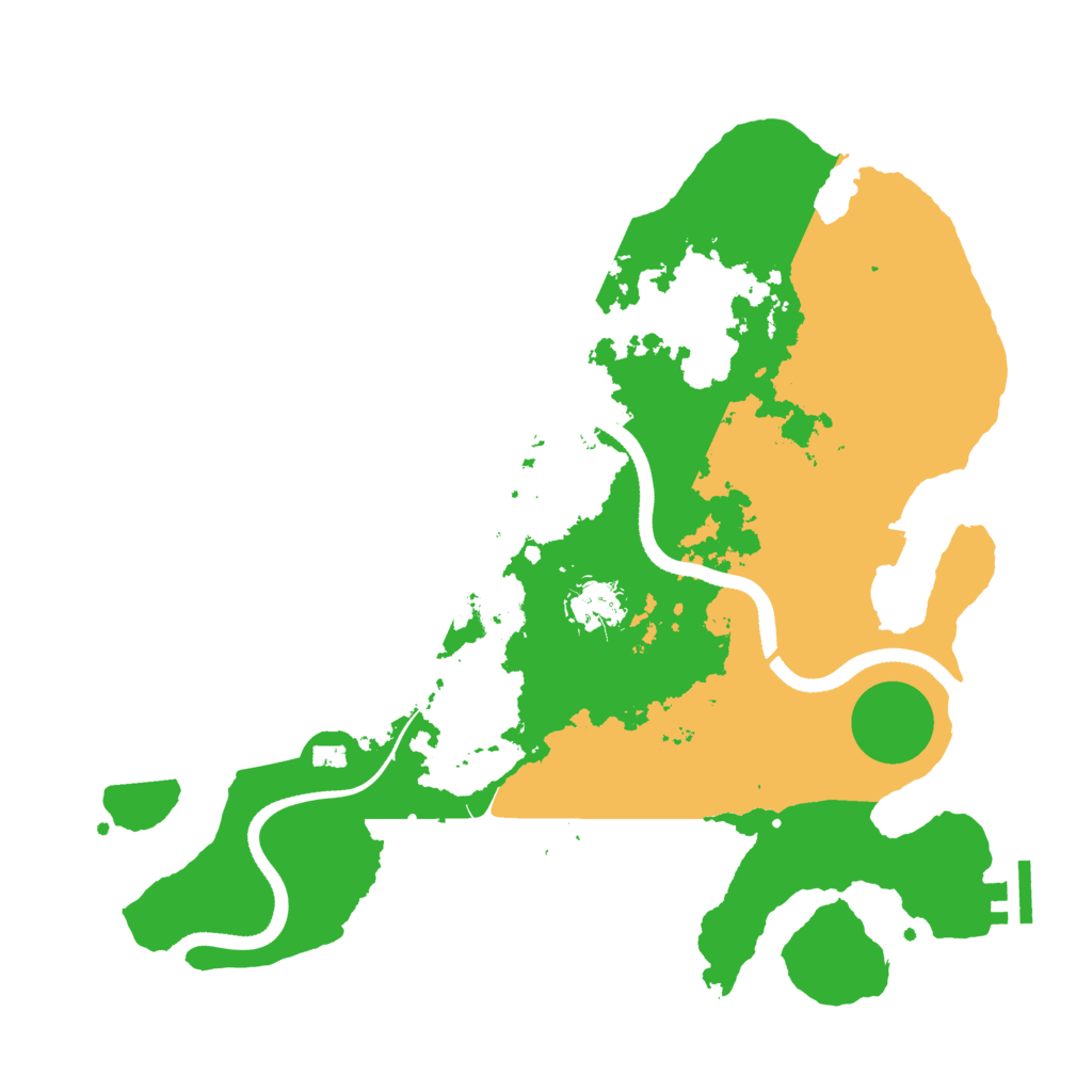 Biome Rust Map: Procedural Map, Size: 3500, Seed: 709038857