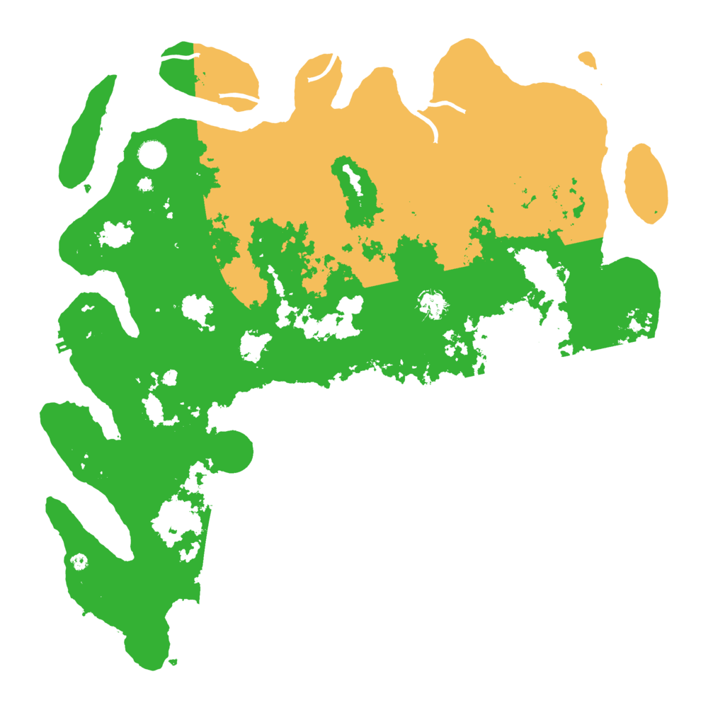 Biome Rust Map: Procedural Map, Size: 4500, Seed: 91612