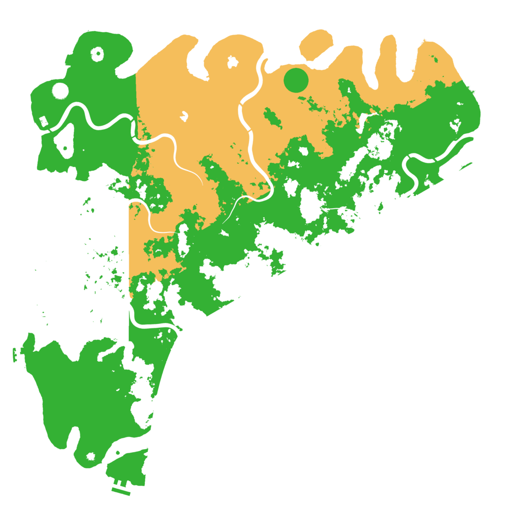 Biome Rust Map: Procedural Map, Size: 5500, Seed: 742810229