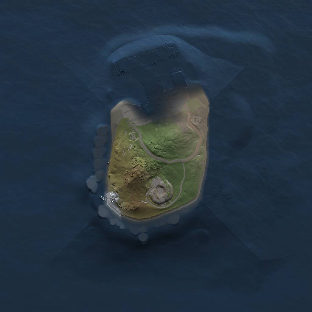 Rust Map: Procedural Map, Size: 1000, Seed: 990232192, 2 Monuments