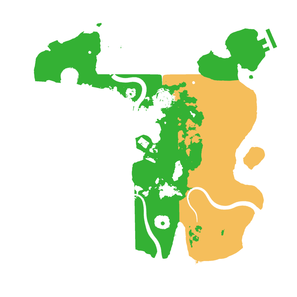 Biome Rust Map: Procedural Map, Size: 3000, Seed: 734864110