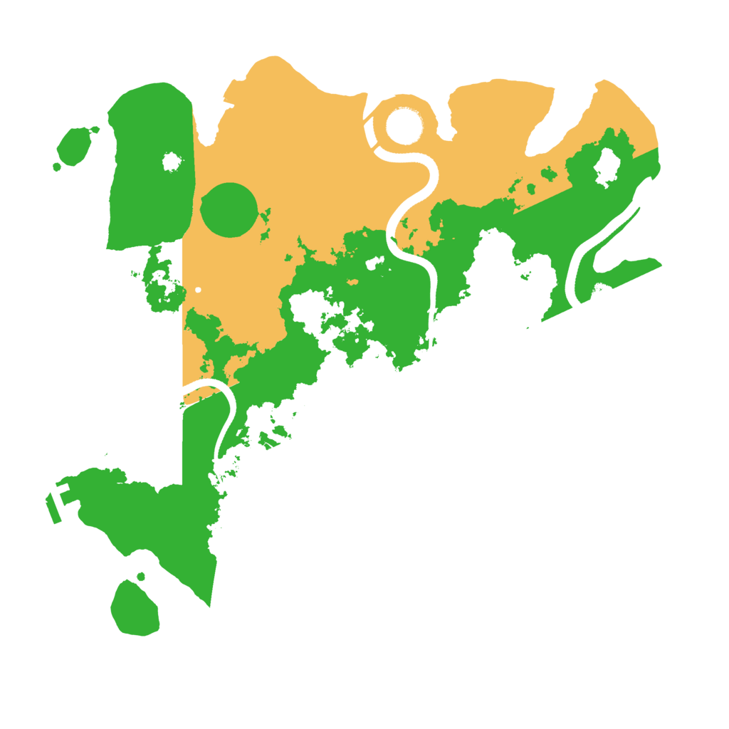Biome Rust Map: Procedural Map, Size: 3500, Seed: 176076004