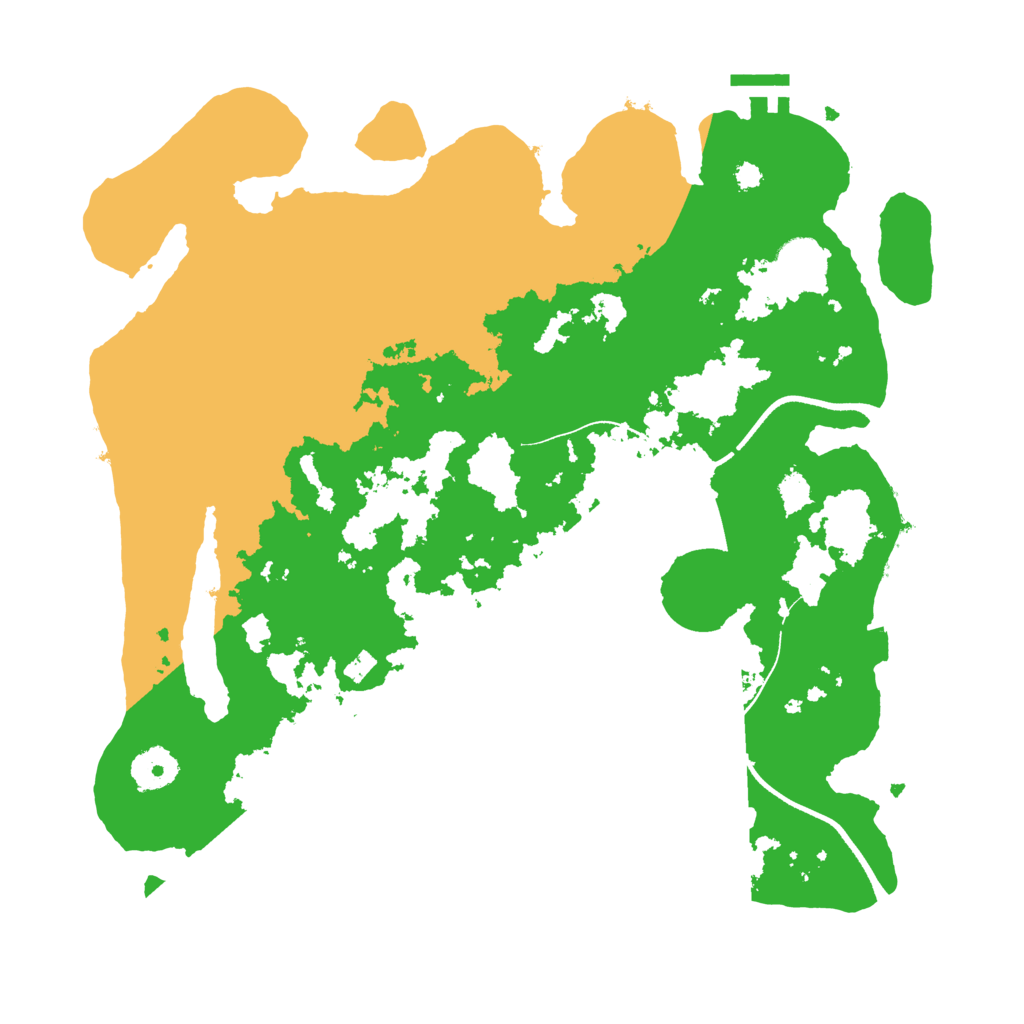Biome Rust Map: Procedural Map, Size: 3500, Seed: 51386104