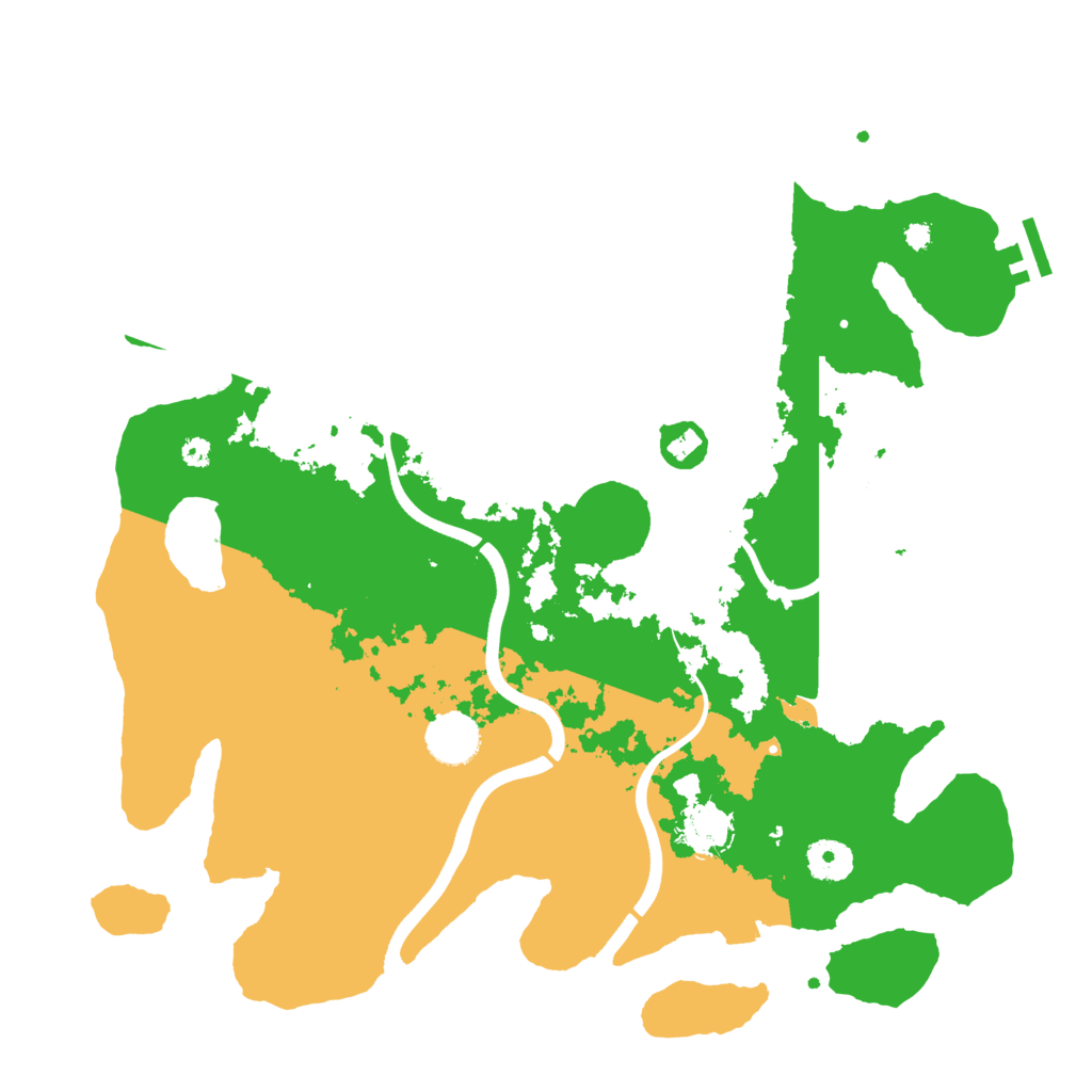 Biome Rust Map: Procedural Map, Size: 3700, Seed: 60445301