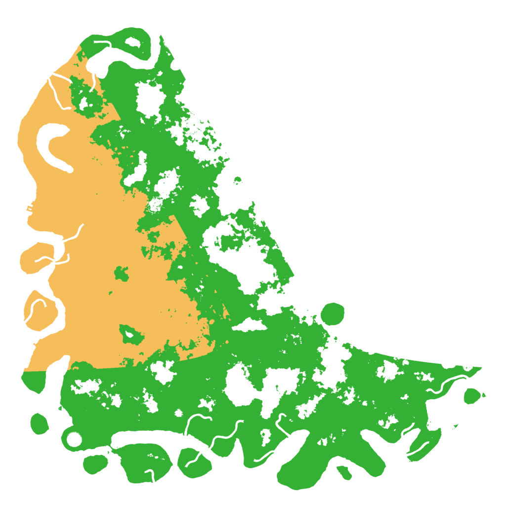 Biome Rust Map: Procedural Map, Size: 6000, Seed: 1714245843