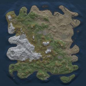 Thumbnail Rust Map: Procedural Map, Size: 4250, Seed: 332172371, 19 Monuments