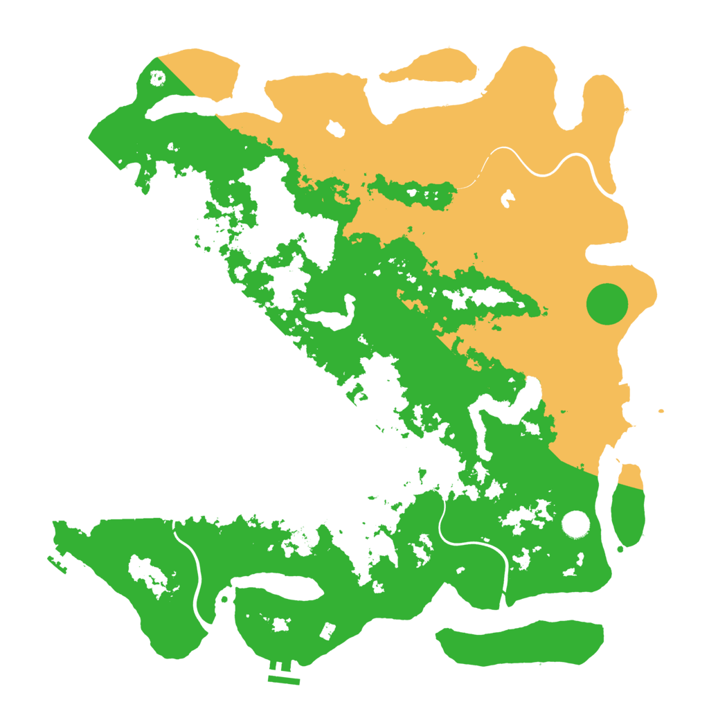 Biome Rust Map: Procedural Map, Size: 4500, Seed: 470694245