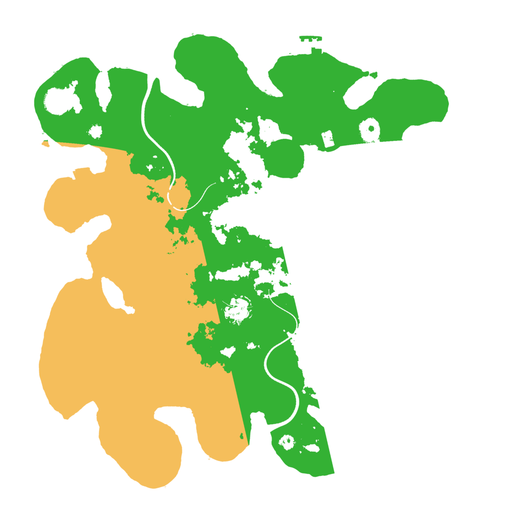 Biome Rust Map: Procedural Map, Size: 3500, Seed: 96005664