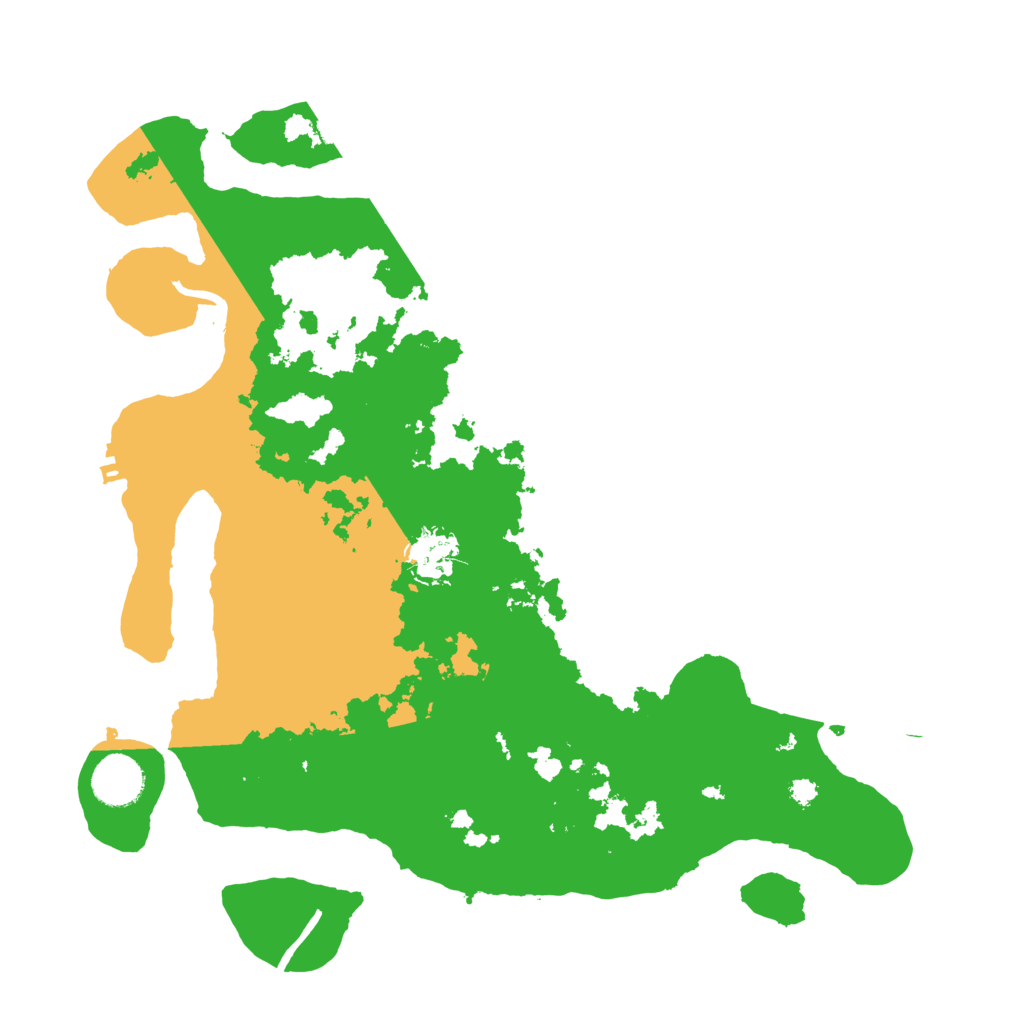Biome Rust Map: Procedural Map, Size: 3500, Seed: 68927