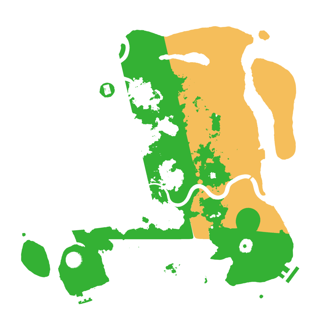 Biome Rust Map: Procedural Map, Size: 3500, Seed: 57254