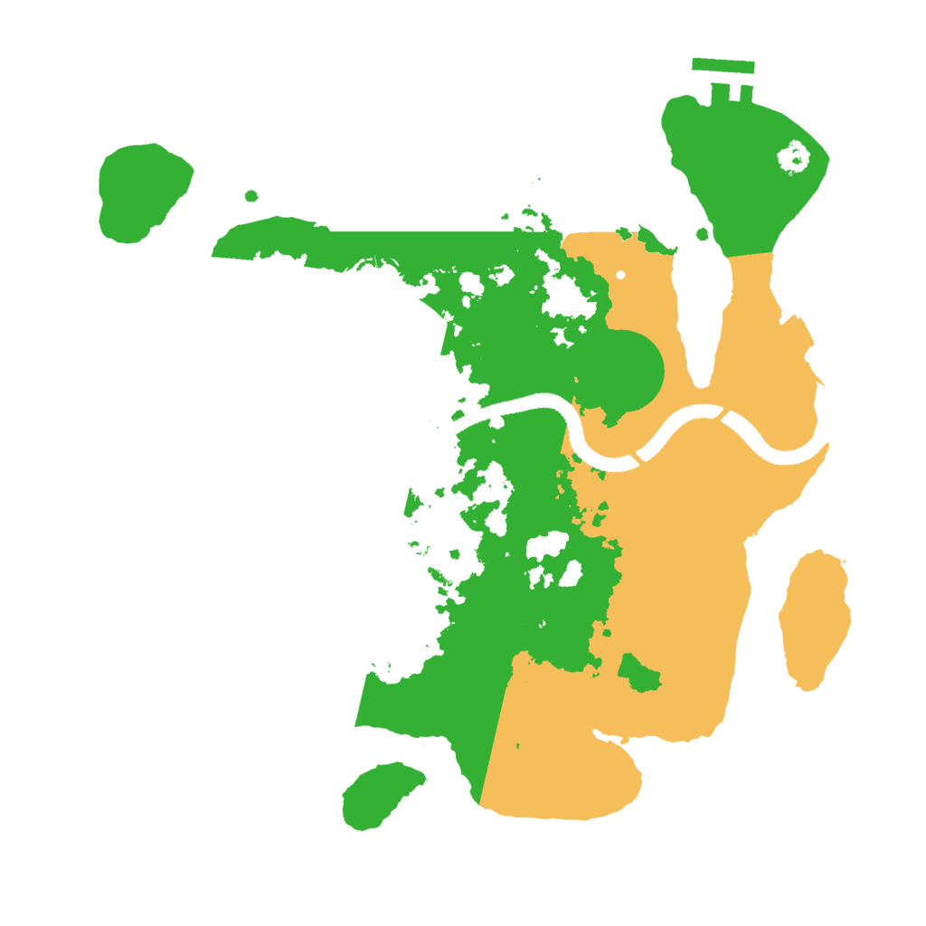 Biome Rust Map: Procedural Map, Size: 3000, Seed: 322284288