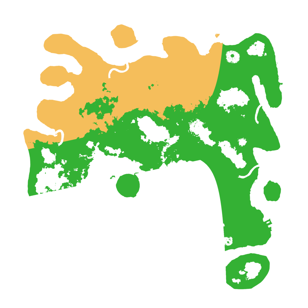 Biome Rust Map: Procedural Map, Size: 3500, Seed: 31244131