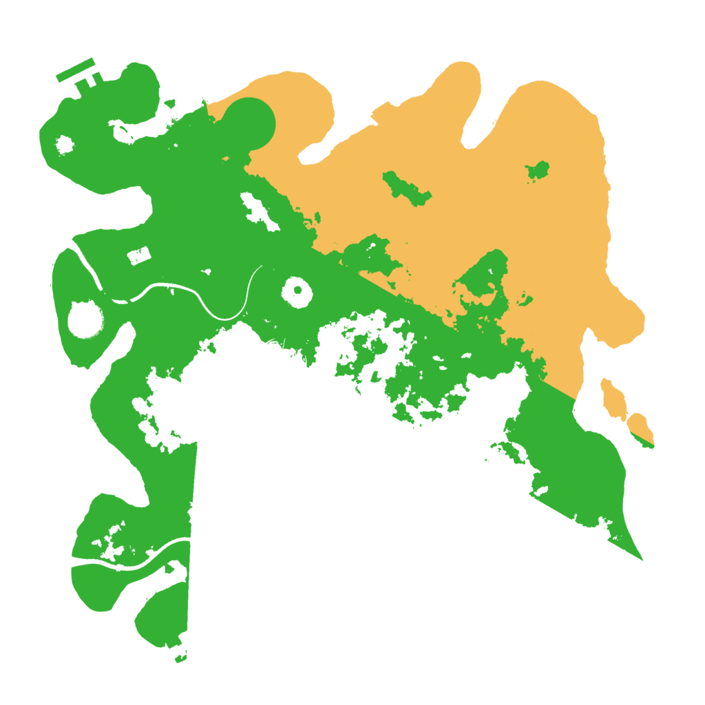 Biome Rust Map: Procedural Map, Size: 3500, Seed: 2078389618